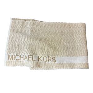 Michael Kors Golden Metalic Weave 65 x 10" scarf